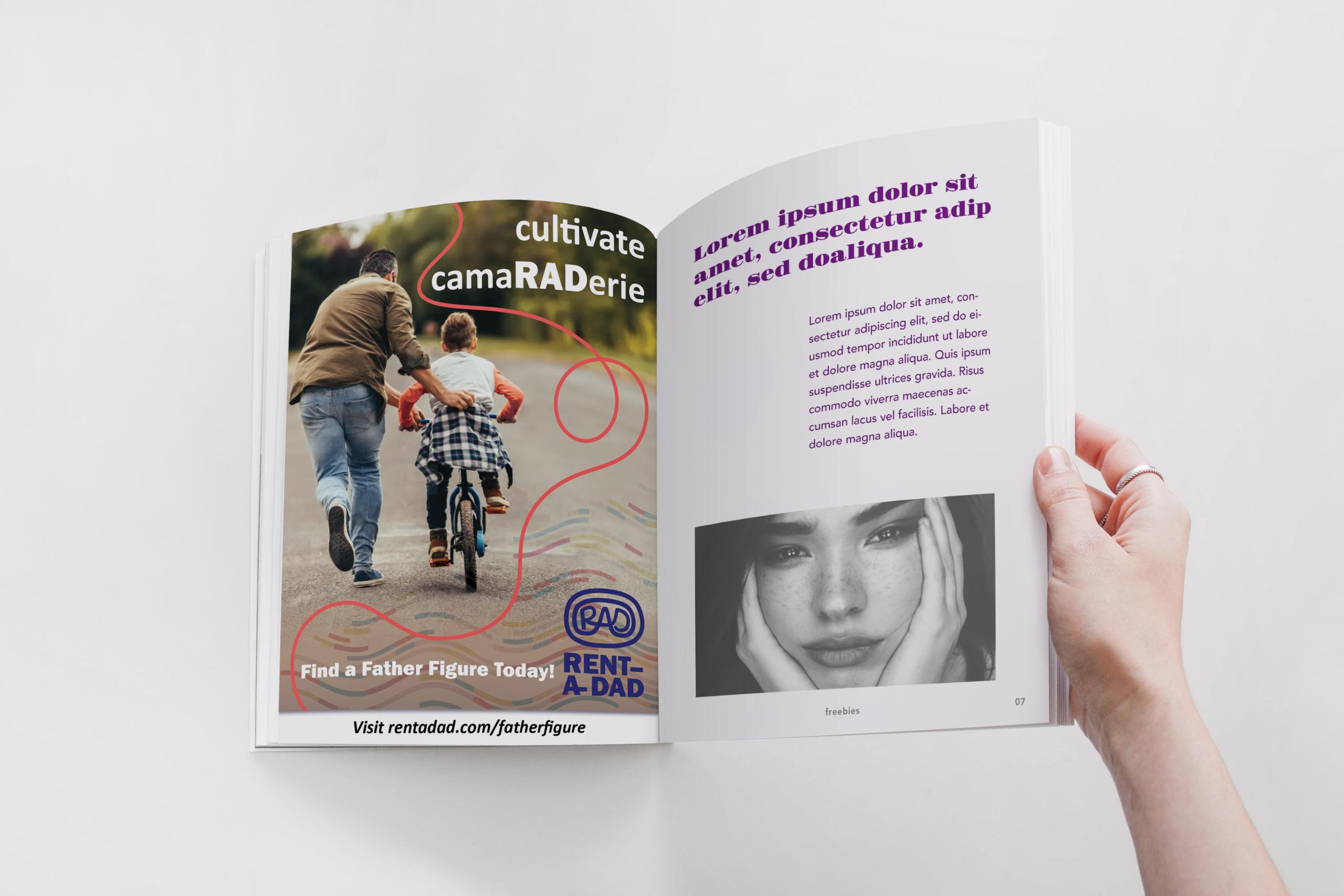 RAD Magazine mockup