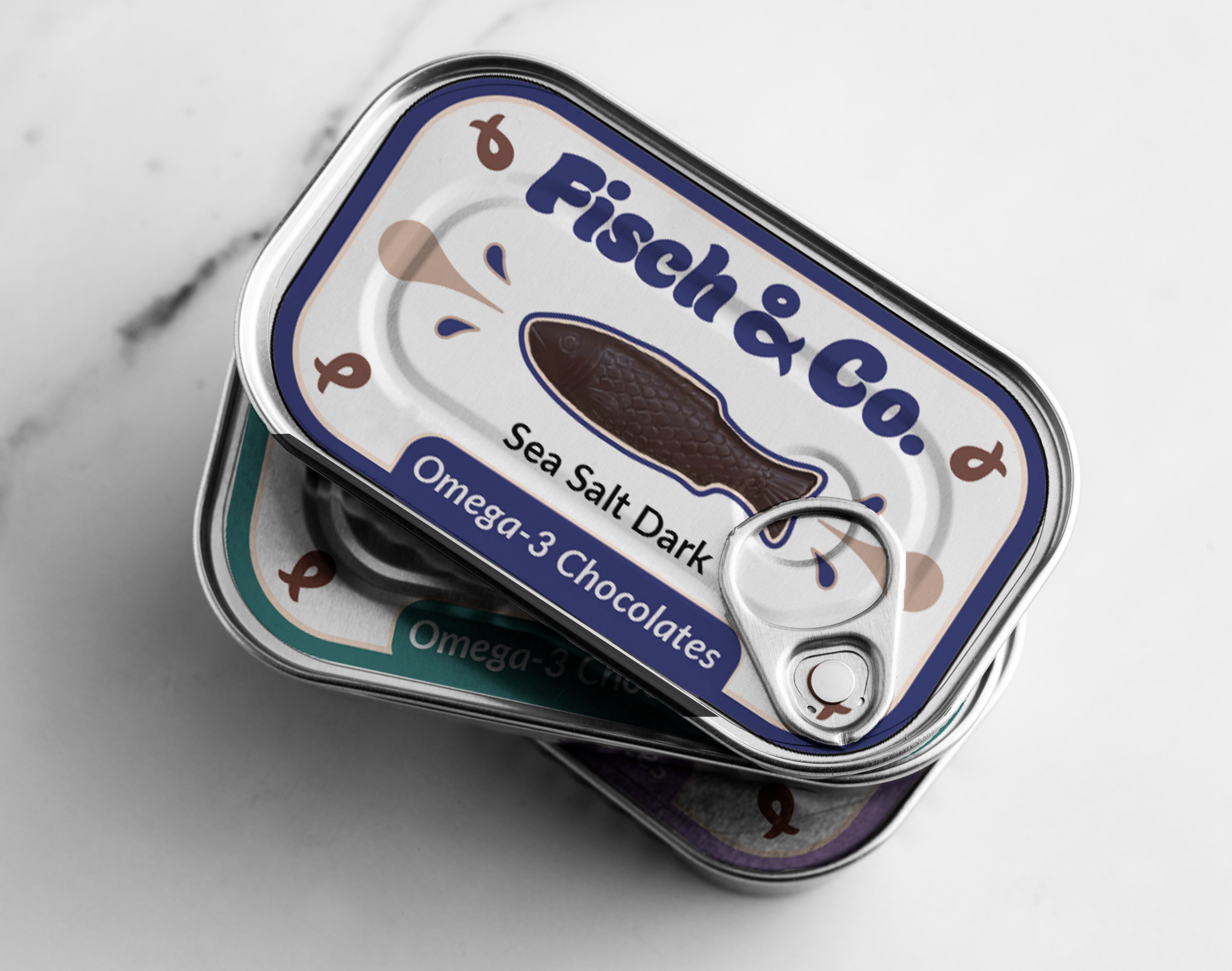fisch tins stacked
