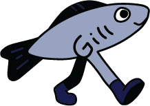 all blue lil fish
