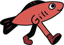 all red lil fish
